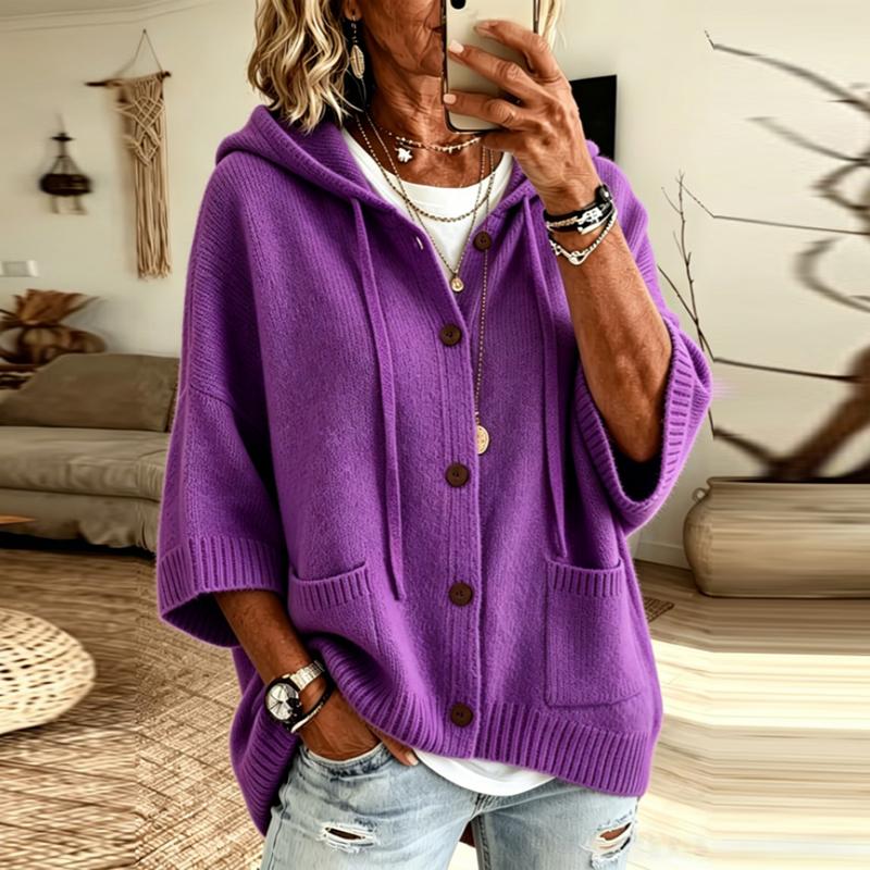 Fashion Hoodies Sweater Women Casual Button Loose Knitted Sweaters for Women Autumn Winter Sweater Cardigan