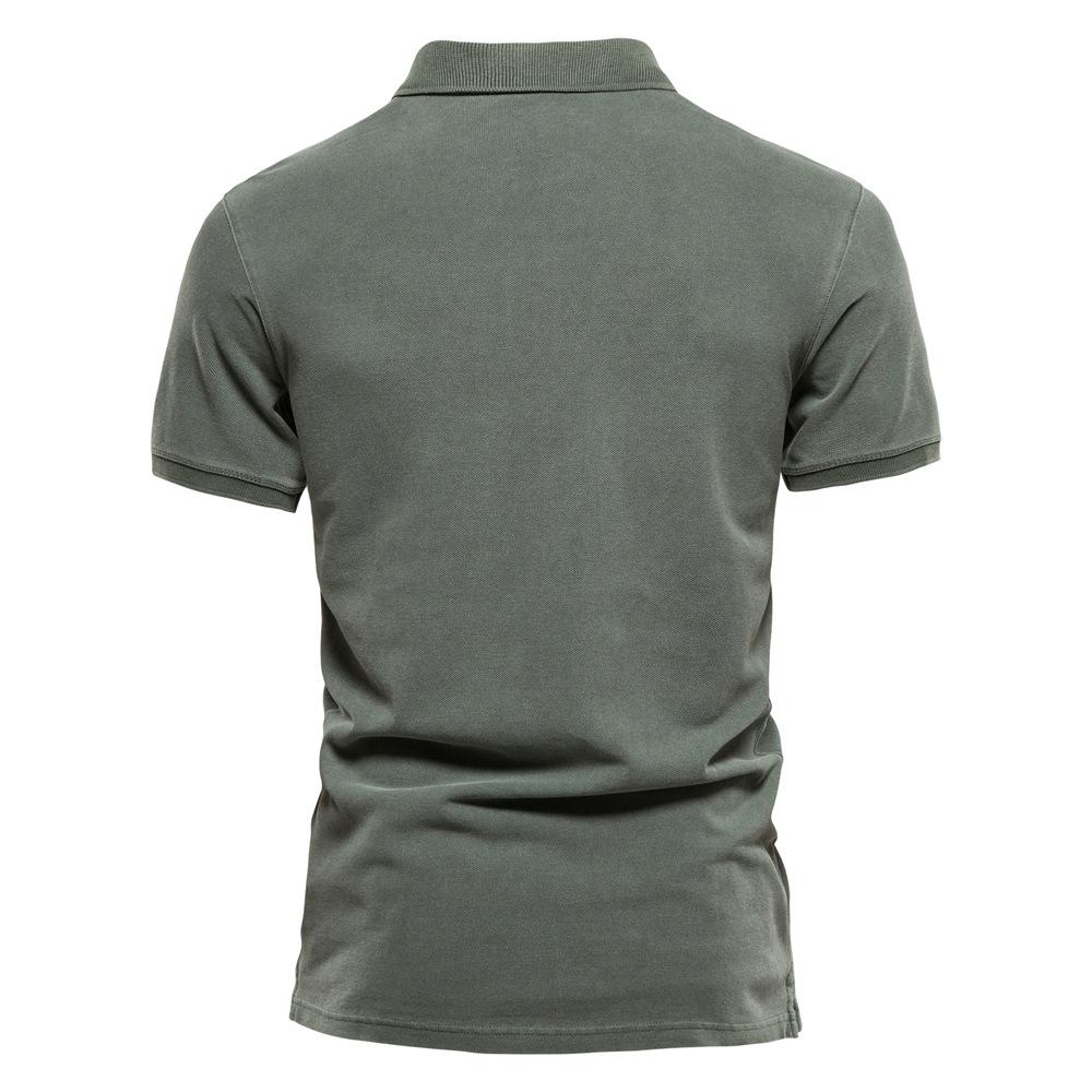 Gant Summer Embroidery Collar Sport Men's Pure Cotton Polo Shirt, Fashionable and Casual Men's Solid Color Short Sleeved T-shirt