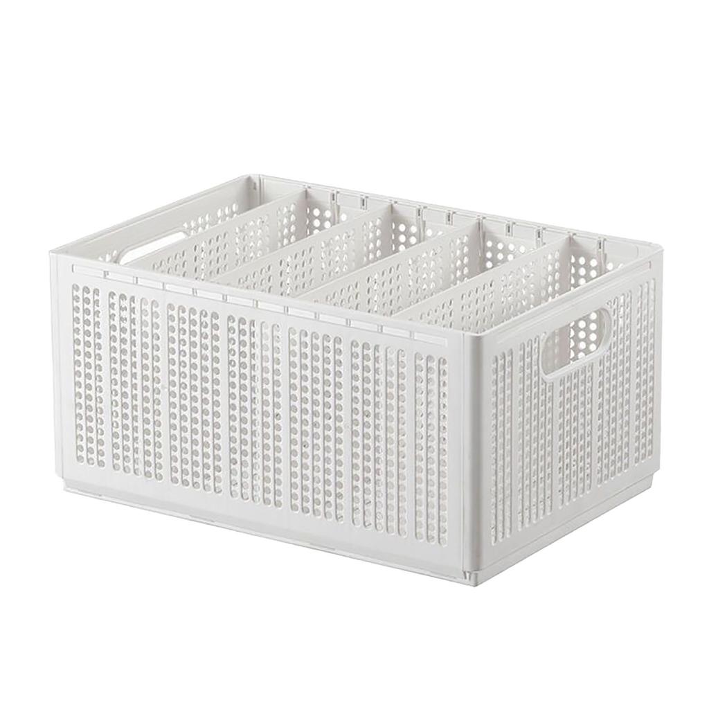 Closet Foldable Pants Storage Box Pure White Adjustable Dividers Rugged Divided Clothing Storage