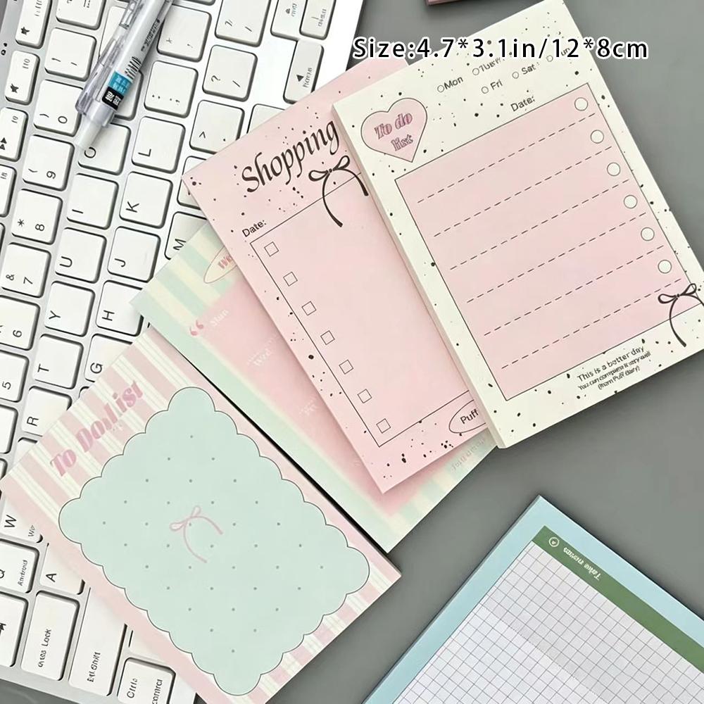 200 sheets Candy colored minimalist A7 notebook, fresh girl Instagram style student study memo message