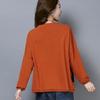 Large Size Women's Clothing Spring and Autumn New Thin Style Collage Long-sleeved T-shirt Women's Base Shirt Women's Korean Version