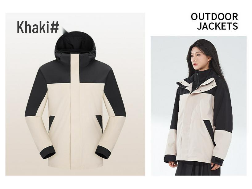 Men's & Women's 3-in-1 Waterproof Windproof Insulated Jacket Set