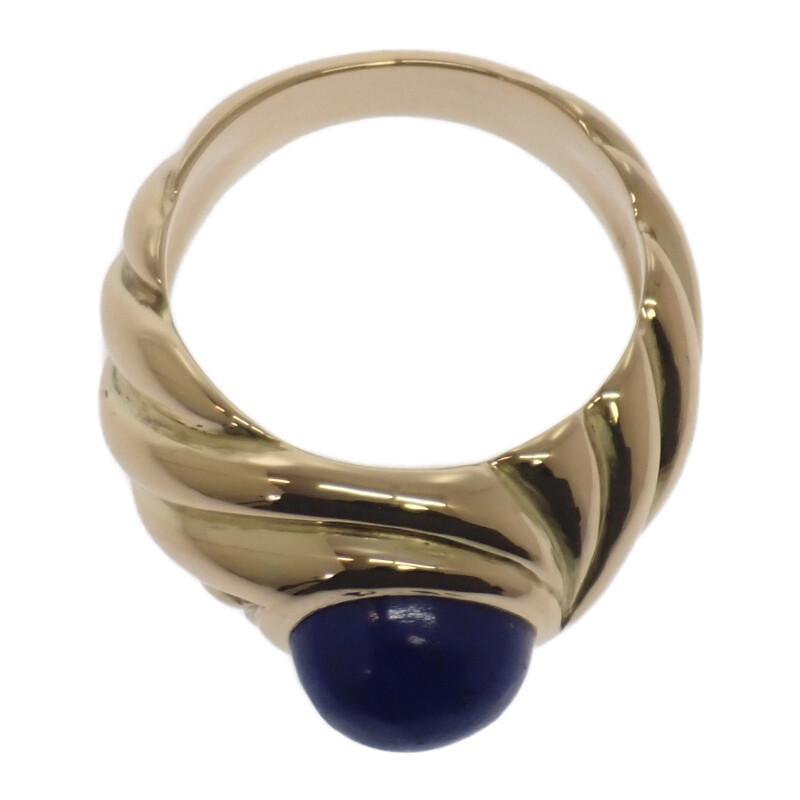 Chaumet #12(JP Size) Ring K18 Yellow Gold/lapis Lazuli Women