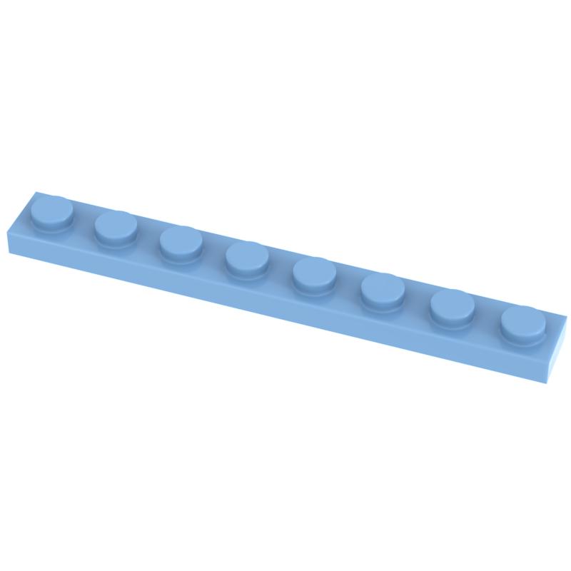Funbrick 50 Stück 1x8 Platte 3460 Kompatibel mit Berühmten Bausteinen MOC DIY Klassisches Spielzeug Steine