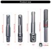 4Pcs Drill Socket Adapter 1/4 3/8 1/2 Nut Driver Socket Hexagonal Shank Extension Socket Adapter For Screwdriver Hand Tool