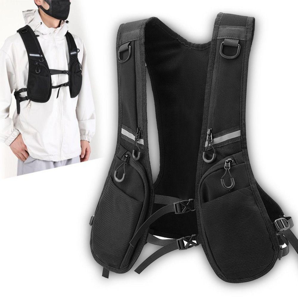 Waterproof Reflective Running Vest Pack Breathable Adjustable Running Hydration Vest Bag Convenient Multifunctional