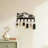 Wrought Iron Wall Mount Key Rack Sturdy 6 Hooks Sports Car Storage Hooks  Entryway