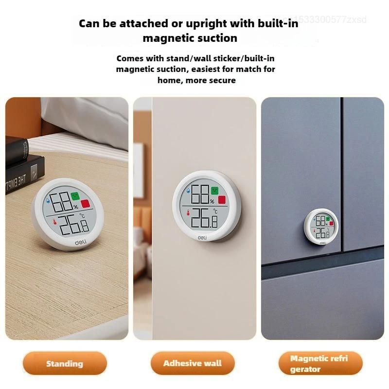 Temperatur-Feuchtigkeitsmesser Zuhause Hochpräzises Elektronisches Thermometer Babyzimmer Wandmontiert Trocken-Nass-Temperaturtabelle