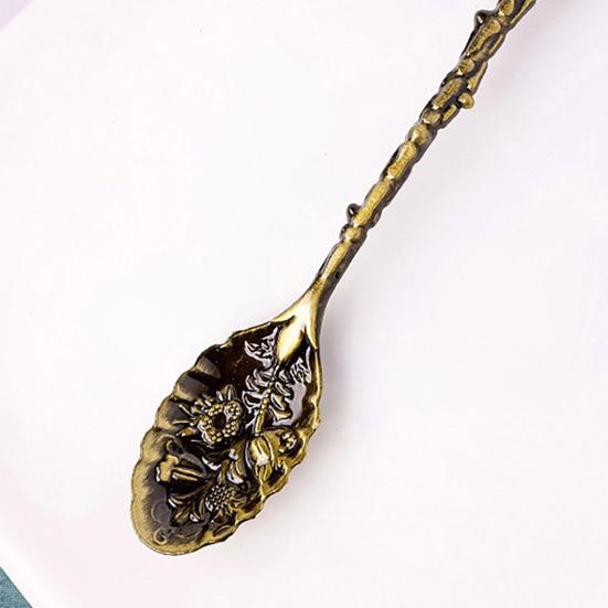 Koffielepel Kristallen Kop Vintage Dessertlepel Ergonomische Handgreep Tafelgerei voor Precieze Kruiding Serveren van Desserts Elegante Keukengerei