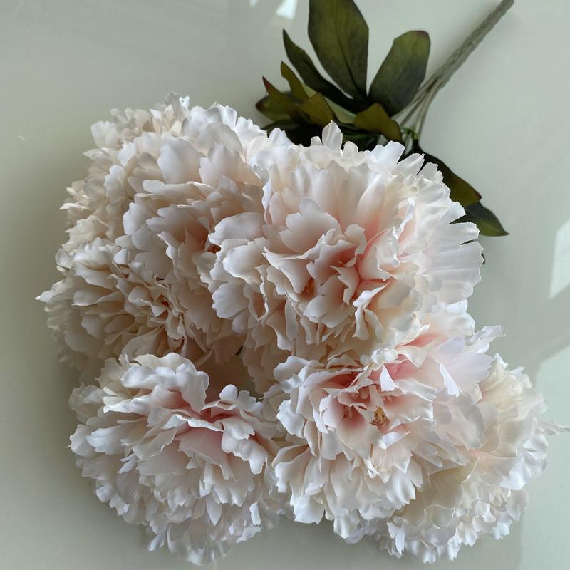 Artificial Peony Flowers For Wedding Decor With Soft Fleece Material For Home And Event Use