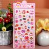 3D Japanese Cute Crystal Epoxy Relief Stickers Cartoon Bunny Bear Stickers Journaling Stationery Cute Stickers Gifts