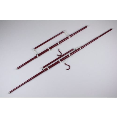 Sakura Kimono Online-Shop: Hochwertige ausziehbare Kimono-Kleiderbügel mit Obi-Halter, Hergestellt in Japan, E-K, 2er-Set