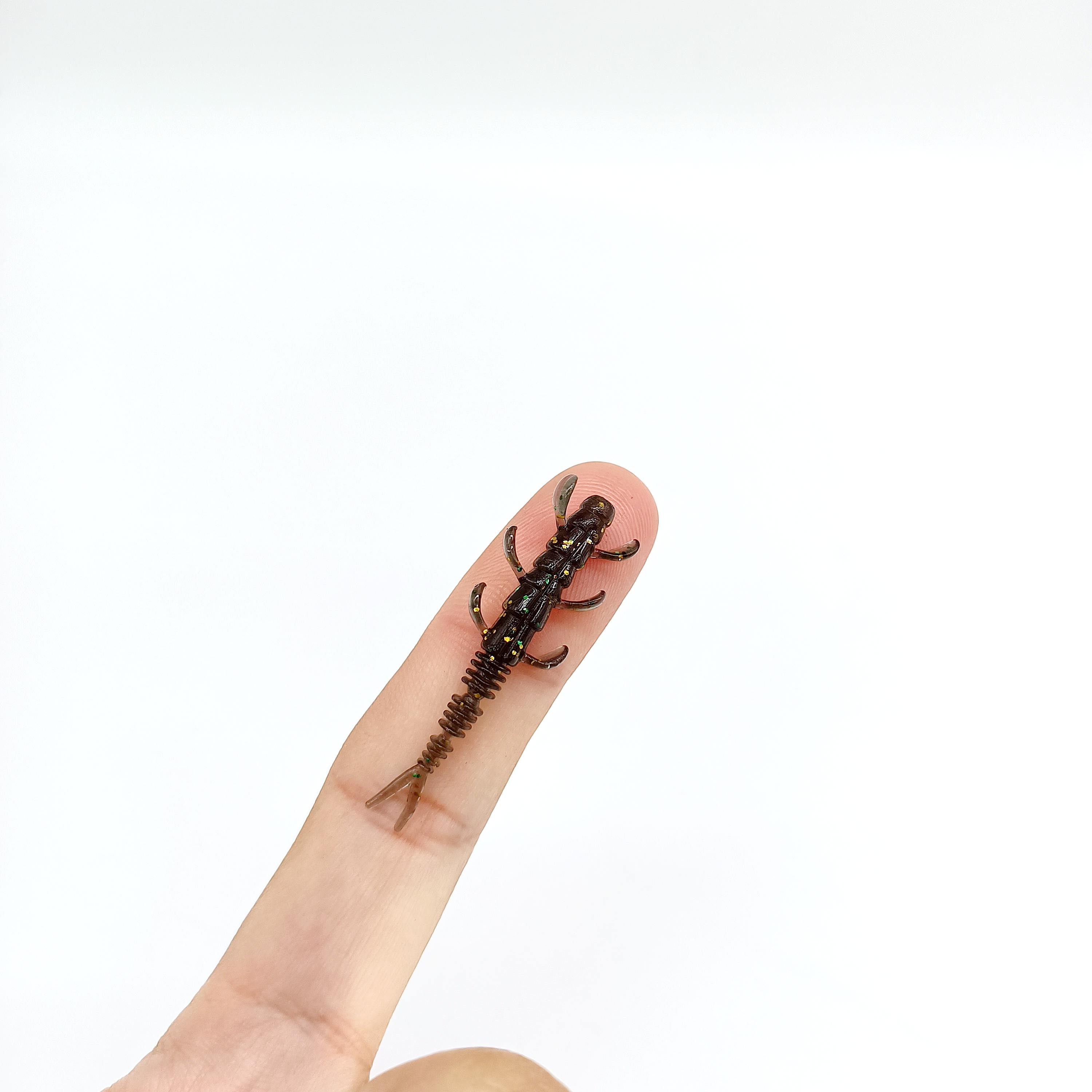 

DUODUOYU 10PCS TPE Floating Mini Worm Soft Fishing Lures 0.35g/40mm Jig Wobblers Silicone Artificial Baits Bass Fishing Tackle