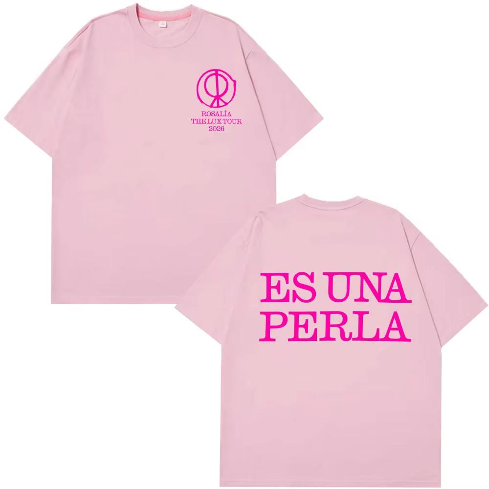 

Singer Rosalia Lux 2026 Tour Printtshirt Unisex Women Fashion Tshirts Summer Shortsleeved Top Cotton Aesthetic Trend Tshirts 4XL