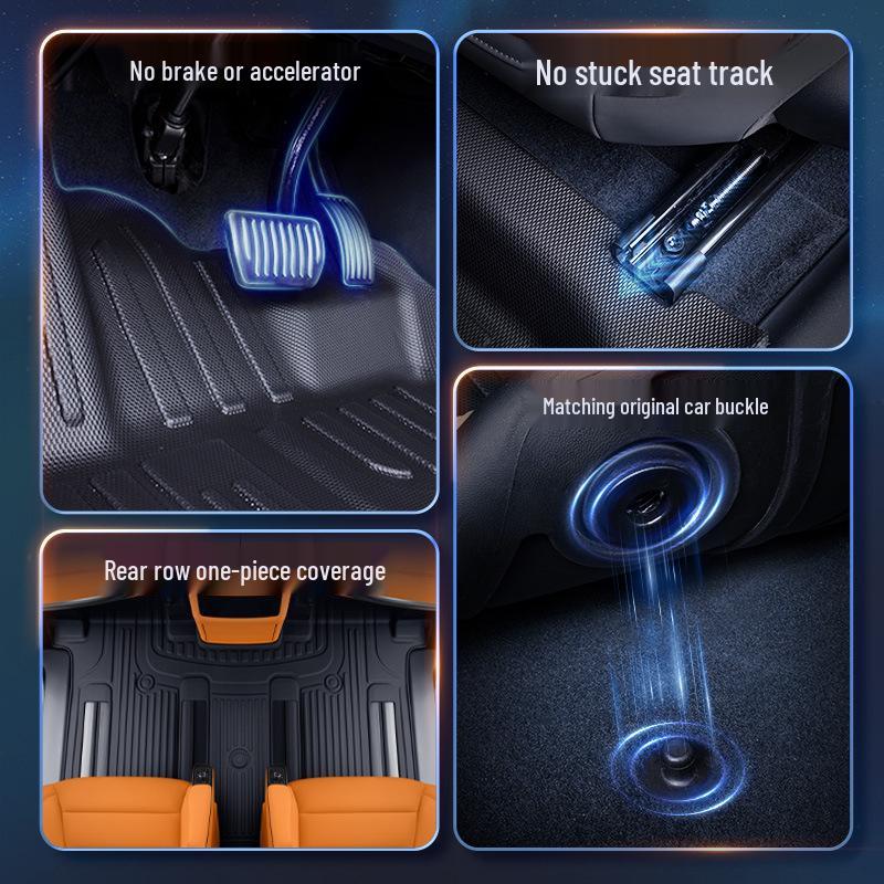 Wey Gaoshan 8-Piece TPE Floor Mats for 7-Seater WEY Models