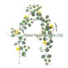 Eucalyptus Leaves and Lemon Vine Green Plant Wall Hanging with 36 Forks Simulation