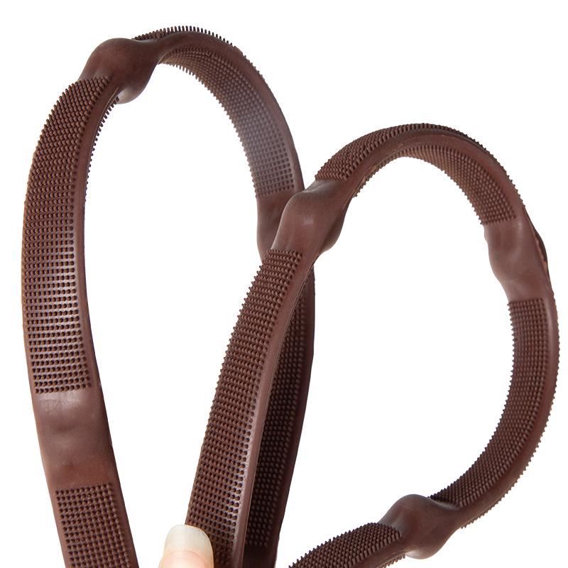 Cavassion Rubber Grip Non-Slip Horse Riding Reins чёрный