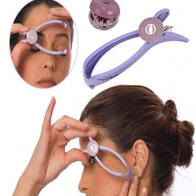 Removedor de Pelos Faciais Feminino, Epilador de Mola para Bochechas e Sobrancelhas, Produtos e Acessórios para Cabelo para Salão de Barbeiro, Essenciais de Beleza para Viagem