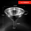 201/304 Stainless Steel Funnel with Detachable Filter & Vented Spout, Grooved for Fast Oil Transfer