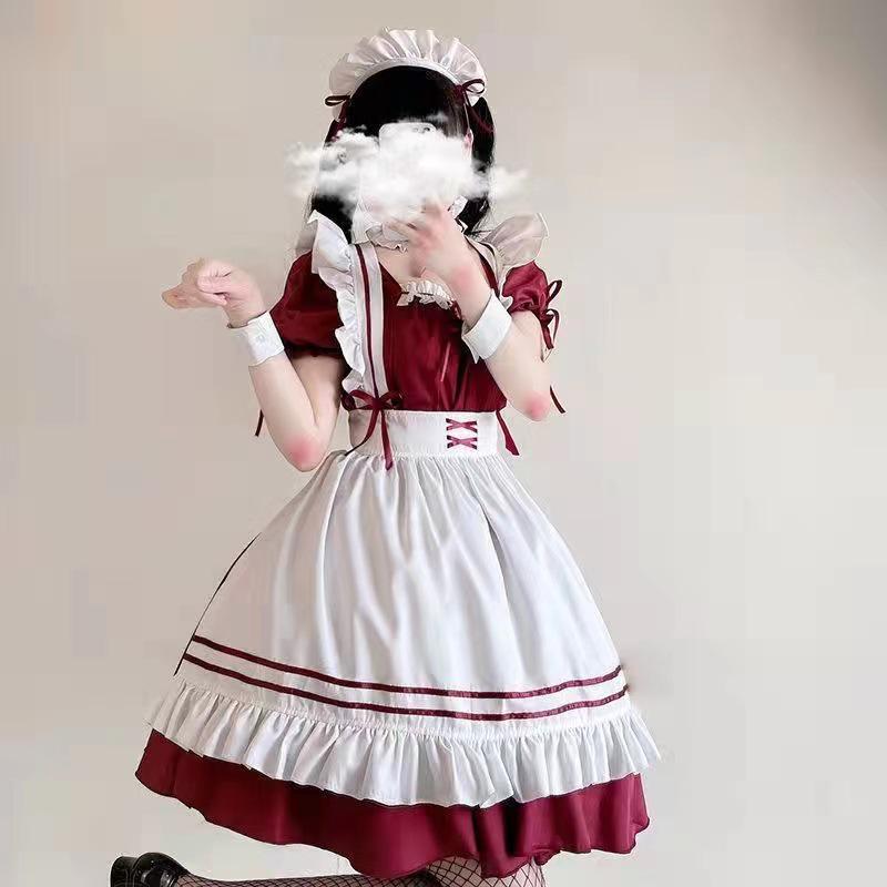 Plus Size Lolita Maid Cosplay Set - Pure Desire Skirt Outfit