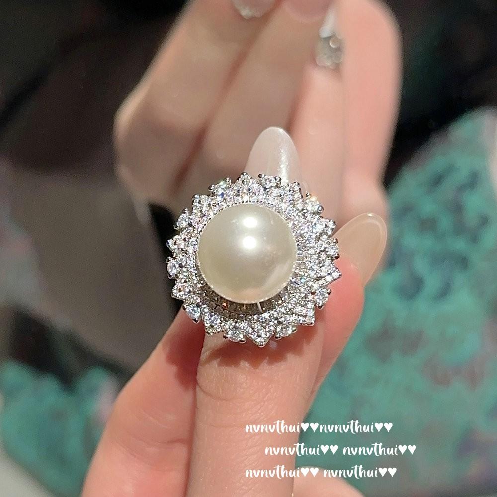 Mermaid Tears, Camellia Gem Pearl Necklace, Baroque, Deep Sea Beads, Teardrop Zircon Earrings, Ring