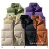 Autumn and winter down cotton clothes vest men's thickened vest jacket men's and women's couples loose bread clothes vest