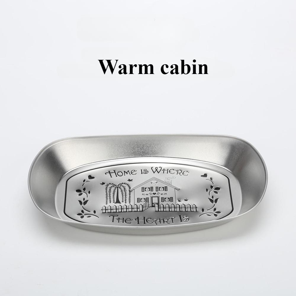 

1/4 ШТ. Европейская Ретро Ресторан Тарелка для Ужина Сухофруктов Фруктовая Тарелка Тарелка для Закусок Жесть Металл Инструменты для Пикника на Открытом Воздухе