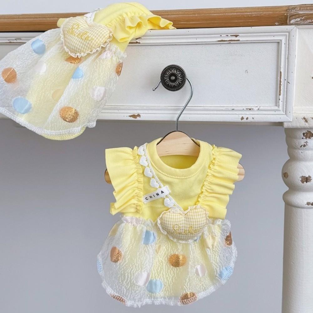 Summer Pet Dog Dress Sweet Corgi Teddy Clothes Cute Dog Skirt  Pet Supplies