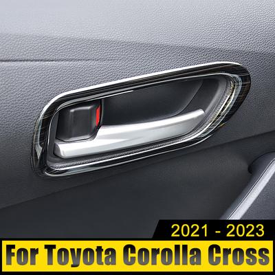 Auto Accessoires Voor Toyota Corolla Cross XG10 2021 2022 2023 Hybride RVS Binnen Deurklink Kom Afdekking Sierlijst Hoes Stickers