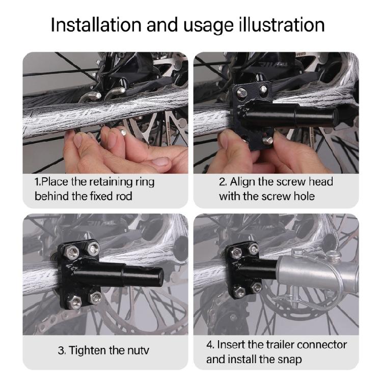 Adaptadores de Engate para Reboque de Bicicleta Conector Portátil de Engate para Reboque de Bicicleta Acoplador de Reboque para Bicicletas