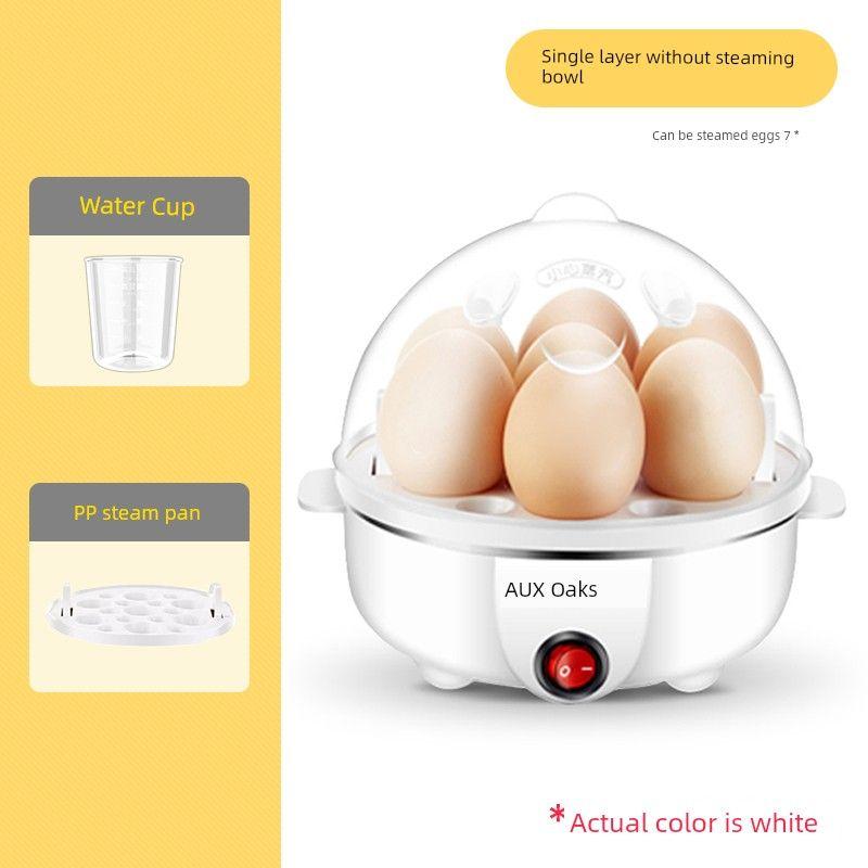 

Ox Small For Home Breakfast Machine Dormitory Egg Boiler Light gray(Single layer without Bowl)