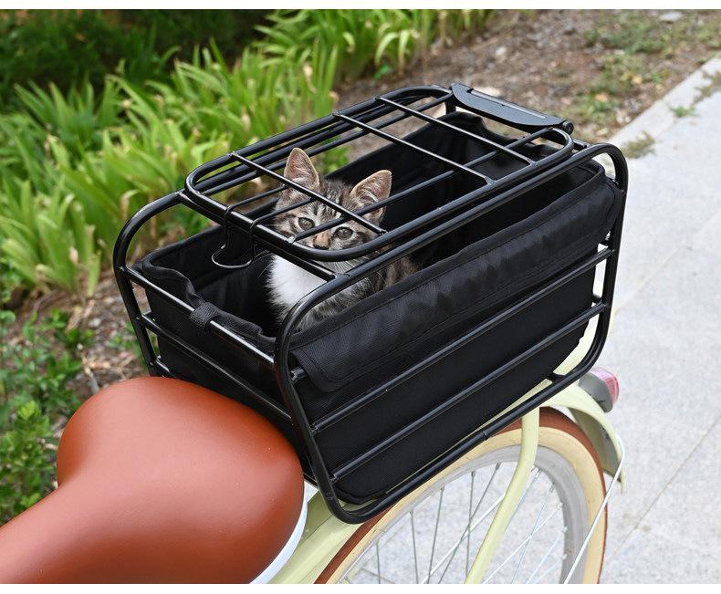 Extra Large Dog Carrier Rear Bike Basket for Single Pet
