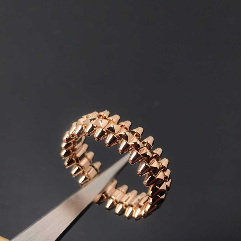 2026 Anello Coppia Proiettile Seiko Anello Proiettile Placcato Spesso Nuovo Anello Light Luxury
