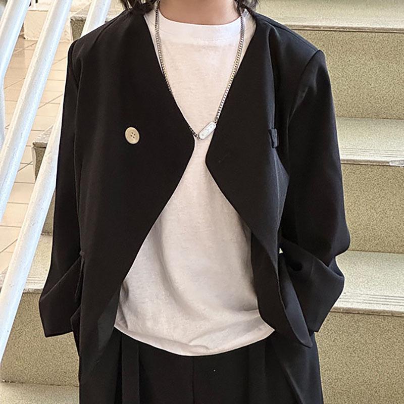 Boys' Spring 2026 Stylish Loose Suit Set - Formal Jacket Trend