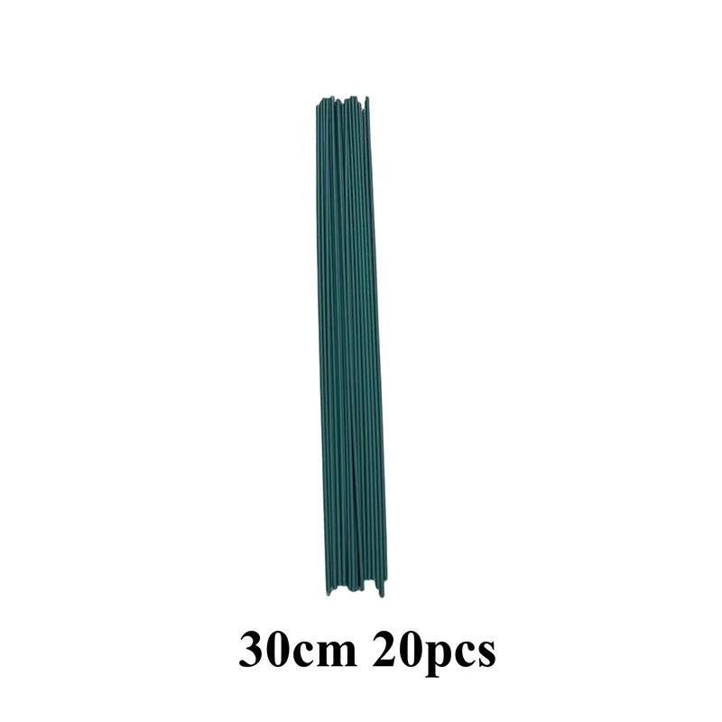 30/40cm Green Flower Stem Sticks DIY Floral Material Handmade Wire Stem Accessories Twist Bar Accessories