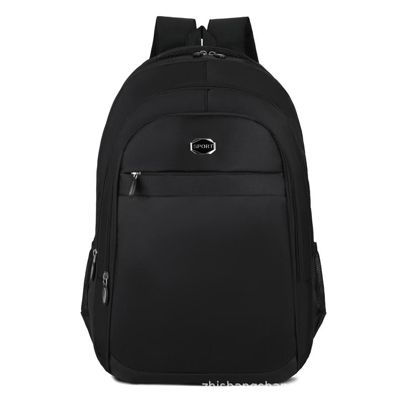 

Spot повседневный рюкзак дорожный компьютерный рюкзак мужской металлический лейбл большой емкости письмо студент колледжа школьный рюкзак чёрный