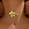 European and American Fashion Chain Flower Necklace, Women's Personalized Trendy Holiday  Accessories
