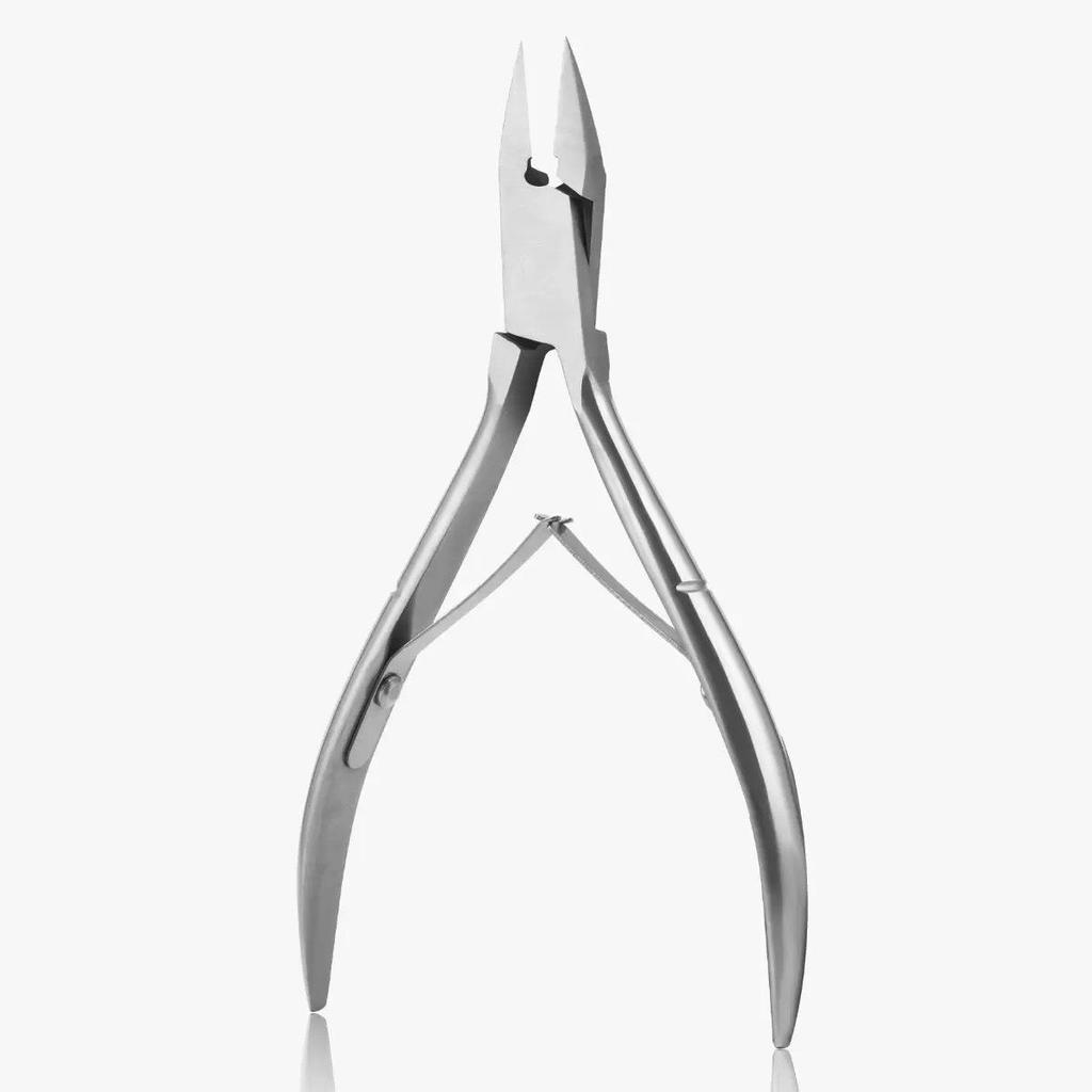 Stainless Steel Pointed Ingrown Toenail and Cuticle Pliers - Pedicure Tool with Scissors and Eagle Beak Design