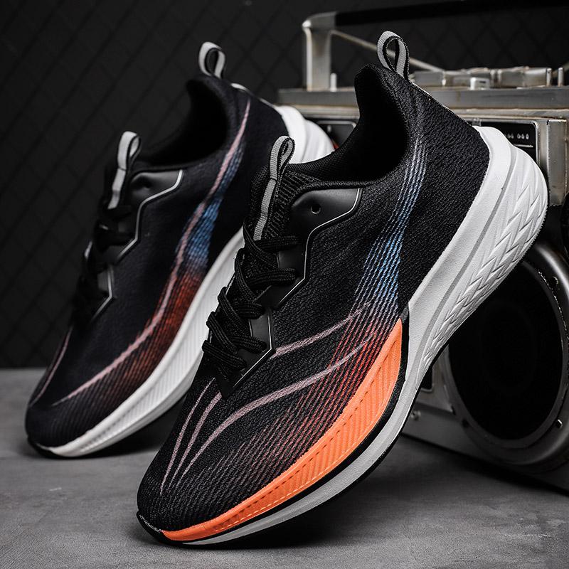 Brand Men's Sports Running Shoes Outdoor Hiking Shoes Anti Slip Breathable Men's Mesh Casual Shoes  Simple Colorful