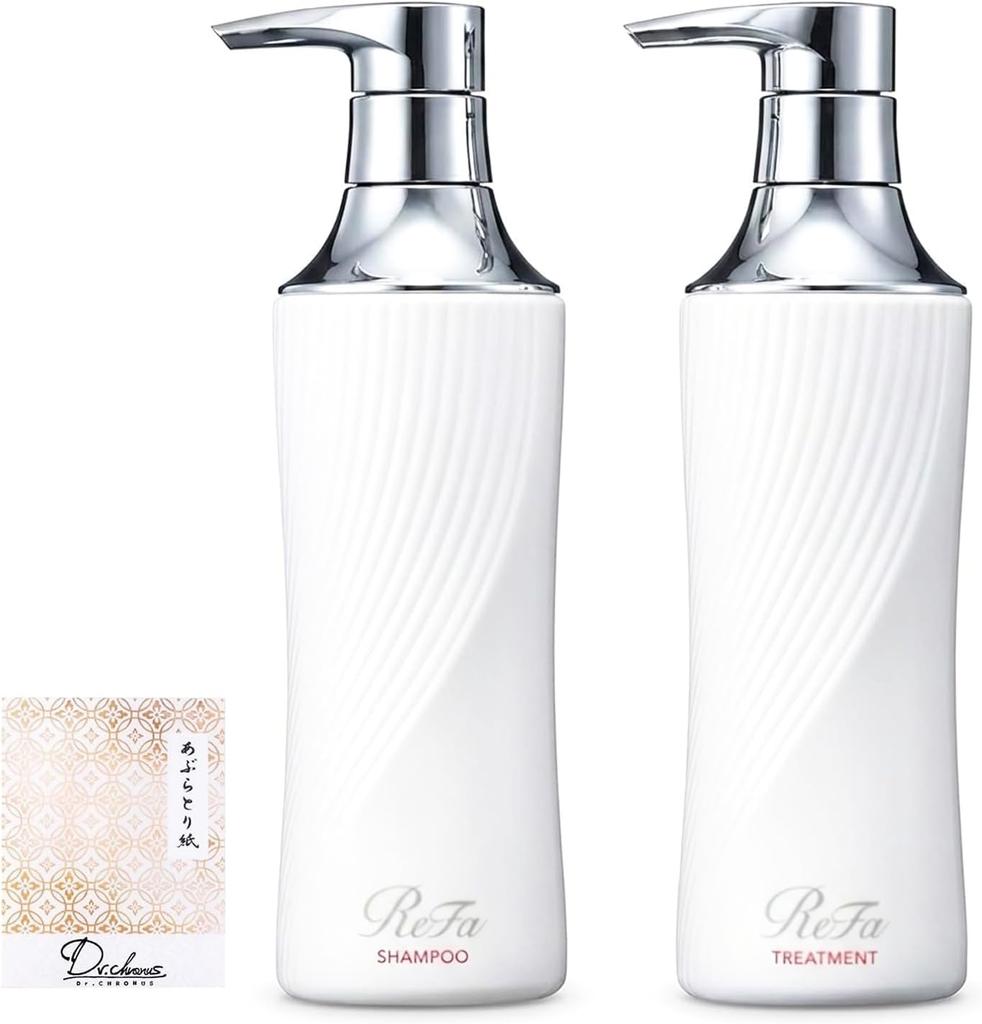 ReFa BEAUTECH Shampoo Treatment Set with original & (500g each) oil-blotting paper. (Dr.chronus)