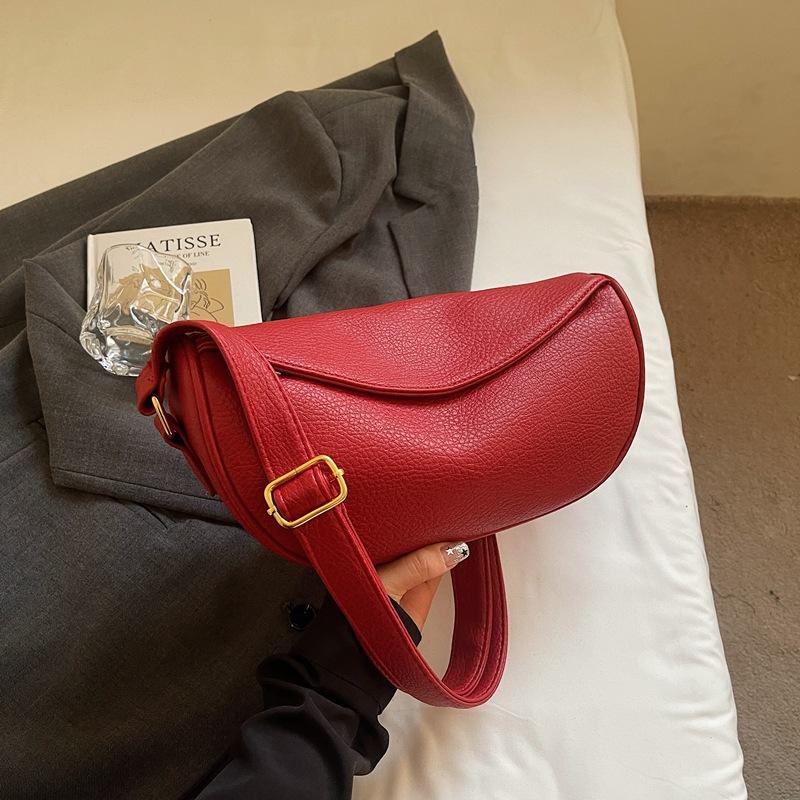 

2025 summer new women s bags large-capacity casual tote bags messenger casual fashion solid color dumpling bags красный