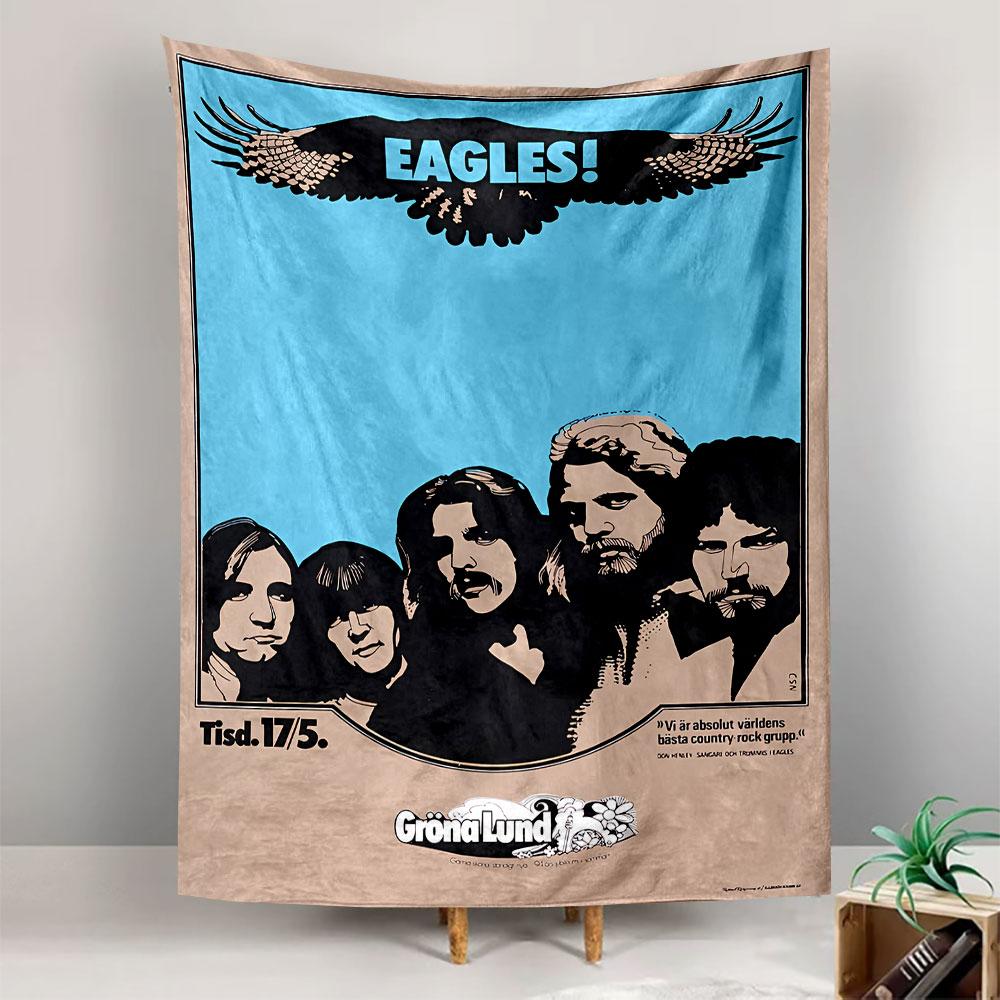 Гобелен с изображением концерта Eagles, Настенное панно, Постер рок-шоу, Настенный декор для спальни, гостиной, общежития