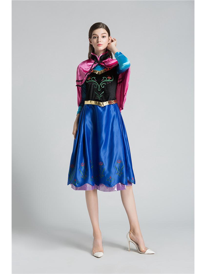 

Хэллоуин Холодное сердце Анна и Эльза Взрослый Принцесса Платье Костюм XXXL