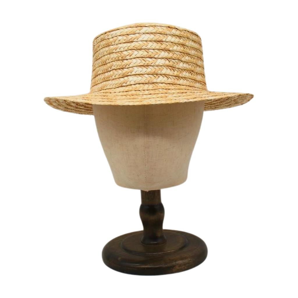 Big-Brimmed Dome Cowboy Straw Hat Ladies Summer Wheat Straw Sun Hat Straw Sun Hat Sunscreen Beach Hat