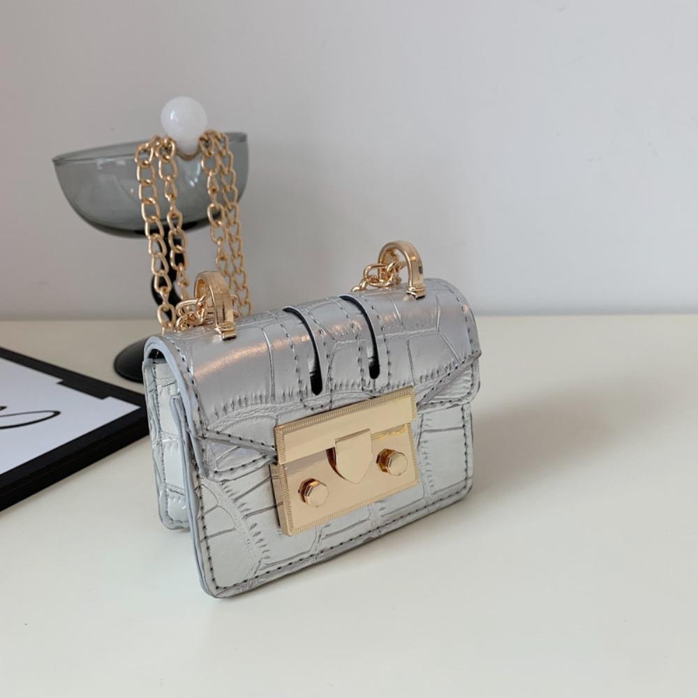 Geantă de umăr cu lanț, geantă crossbody din PU, geantă tote 2024