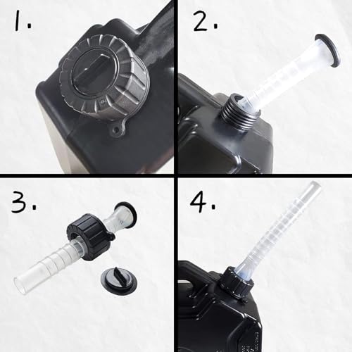 Portable Gasoline Can for Motorcycles, Diesel, Oil, Easy to Carry, Lockable, Anti-Aging, Anti-Corrosion, Lightweight, Durable, Travel, First Aid, Disa