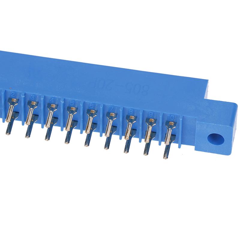 1 Stück 805 Serie 3,96 mm Raster Leiterplatten-Slot Lötkantensteckverbinder 8-72 Pins