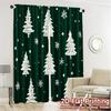 2pcs,Curtains Christmas Trees Snowflakes_b (3) Modern Print Curtains Polyester Easy Install Curtains Outdoor Decorations Ldeal