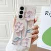 Colorful Embossed Effect Watercolor Flower Phone Case for Samsung Galaxy Z Fold 7 Shockproof Slim Camera Protection Back Cover