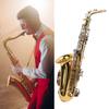 Conjunto de saxofone alto Eb, material de latão, instrumento de sopro de madeira para músicos profissionais e iniciantes
